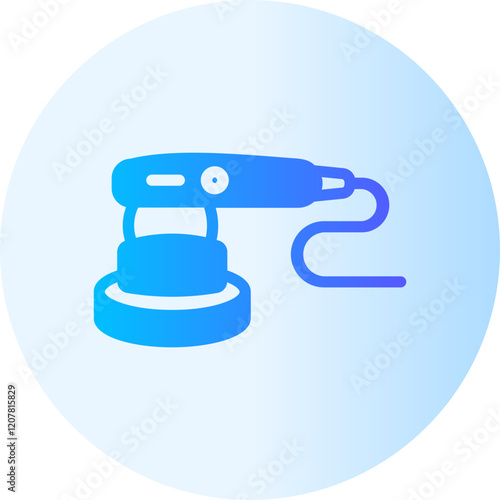 sanding machine gradient icon