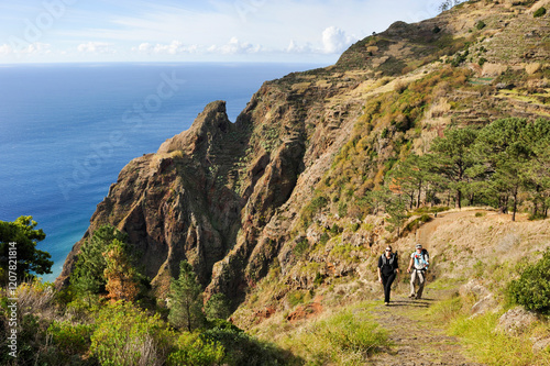 Trail from Prazeres to Paul do Mar, Madeira island, Atlantic Ocean, Portugal
