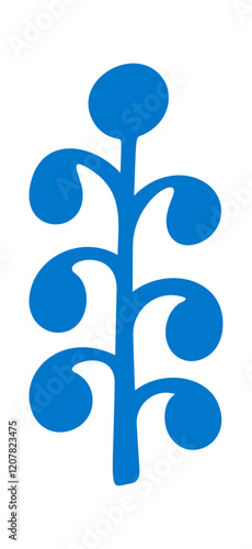 Plant twig decorative springtime print