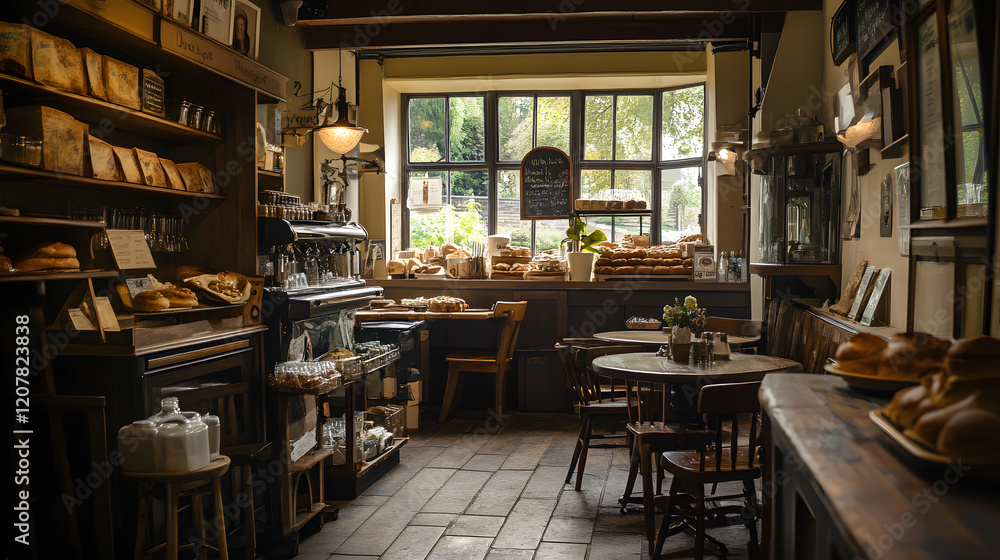 Enchanting English Bakery Overlooking Windermere in the Majestic Lake District of Britain Enchanting English Bakery Overlooking Windermere in the Majestic Lake District of Britain