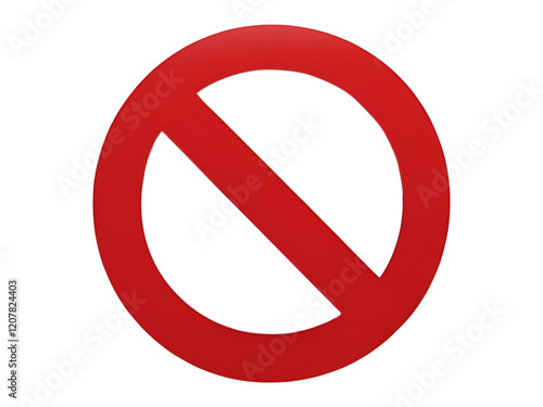Free Download Red Stop Sign PNG – Prohibition Sign Illustration on Transparent Background - GFXLoad