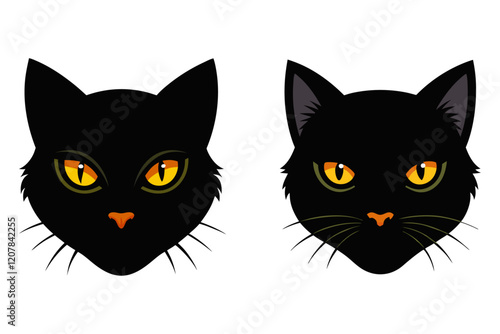 black cat face