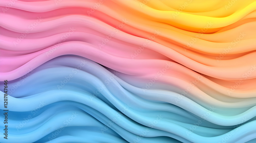 Abstract 3D Wavy Background Abstract 3D Wavy Background