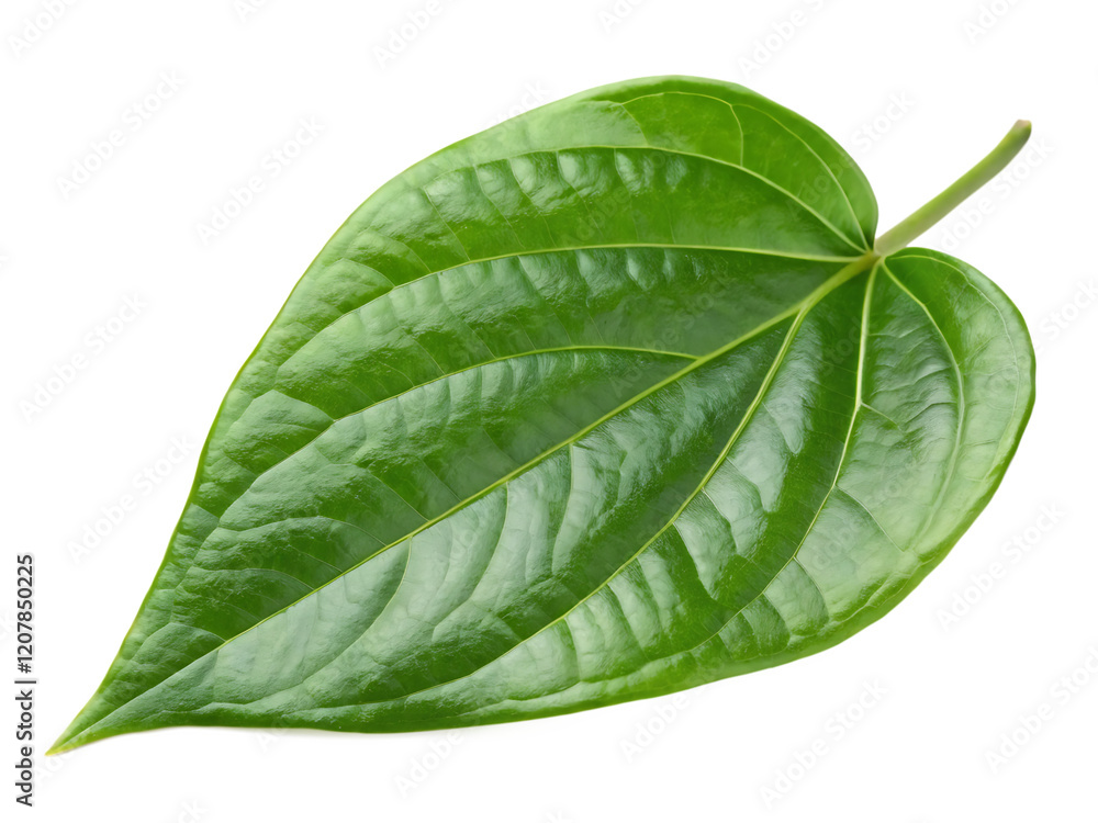 Obraz premium A fresh betel leaf isolated on a transparent background