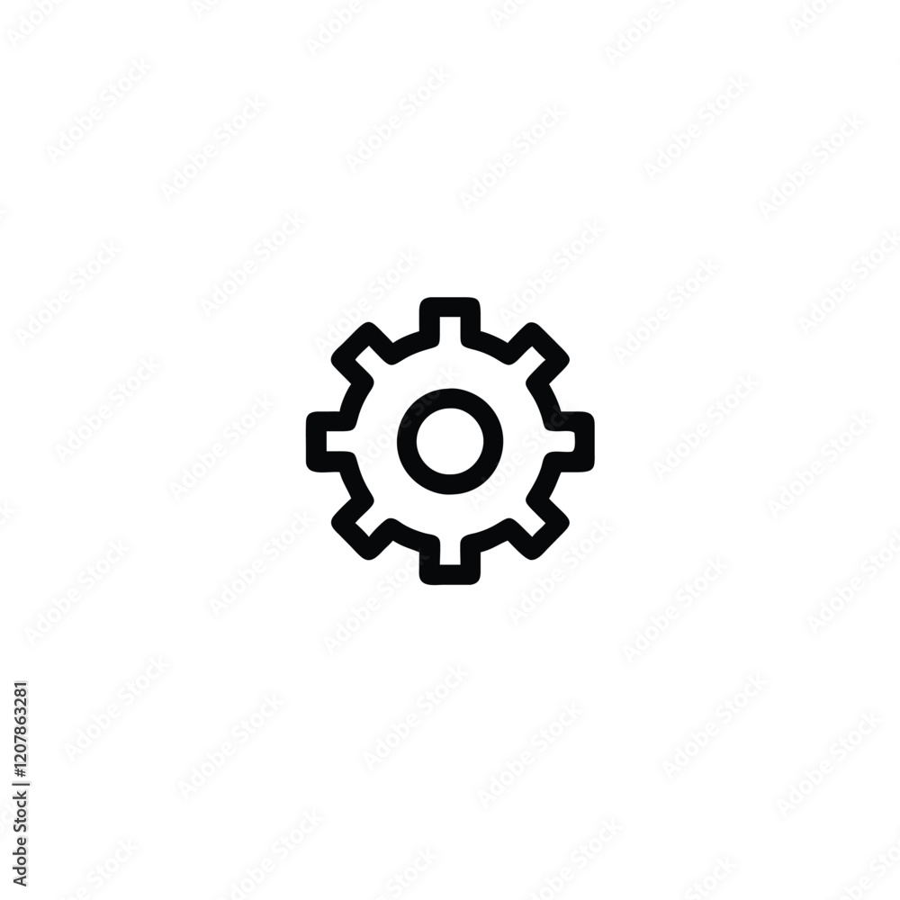 3D industrial gear and cogwheel icon with metallic texture representing machinery, technology, and engineering concepts 3D industrial gear and cogwheel icon with metallic texture representing machinery, technology, and engineering concepts