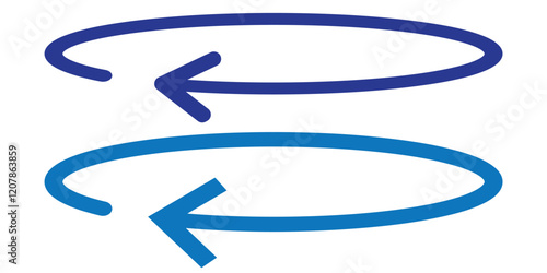 Round and Rotation arrow icon with angle 45, 90, 180, 360 degrees vector illustration. angles of turn swivel icon 45 to 360 degrees icon.