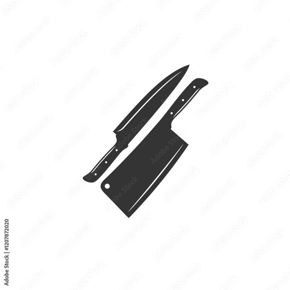 Cooking knife icon flat vector design Cooking knife icon flat vector design