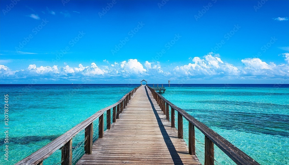 wooden bridge over the sea wooden bridge over the sea