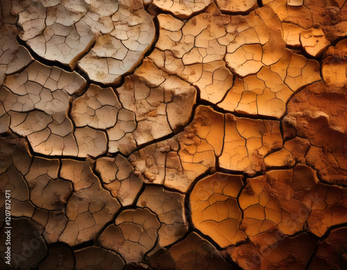 Colorful Dried Earth Abstract Image Texture Design