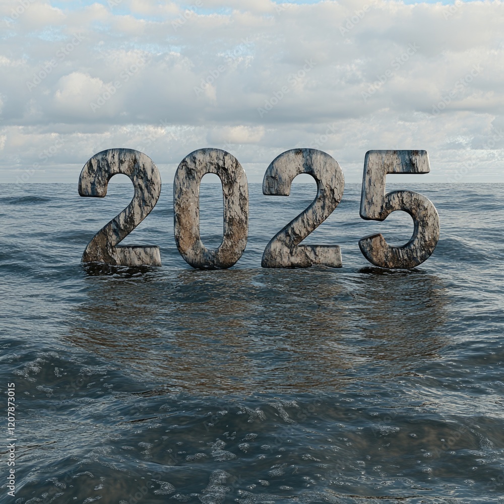 Fototapeta premium Year 2025 Vision