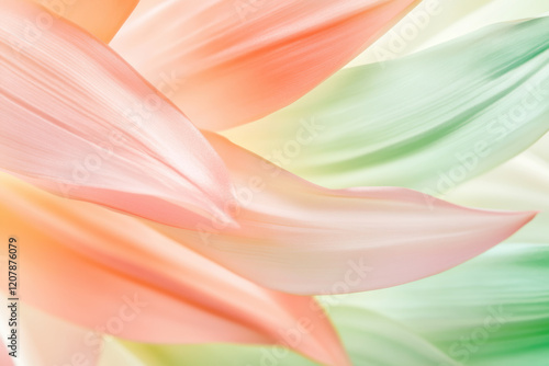 Wallpaper Mural Abstract pastel floral petals in soft gradient hues Torontodigital.ca