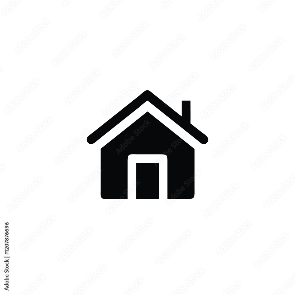 Simple house icon design on white background Simple house icon design on white background