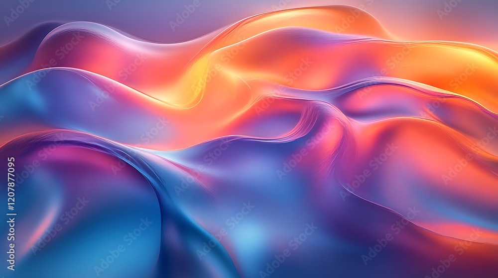 Abstract vibrant fluid waves. Abstract vibrant fluid waves.