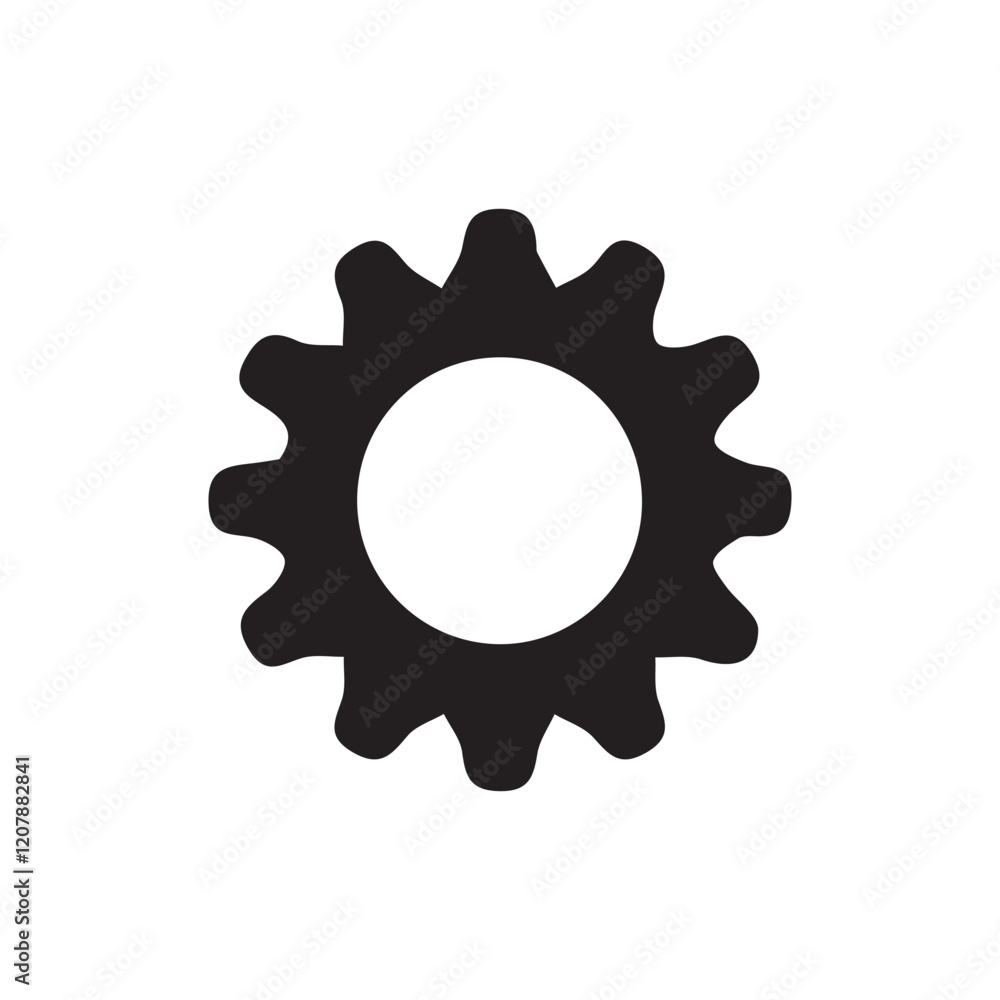 Gear setting icon. Settings glyph solid icons collection. Containing configuration, maintenance, service, tools, wrench, gear. vector eps 10 Gear setting icon. Settings glyph solid icons collection. Containing configuration, maintenance, service, tools, wrench, gear. vector eps 10