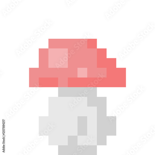 pink mushroom for pixel game