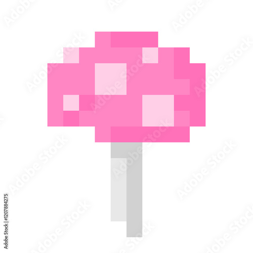 pink mushroom for pixel game