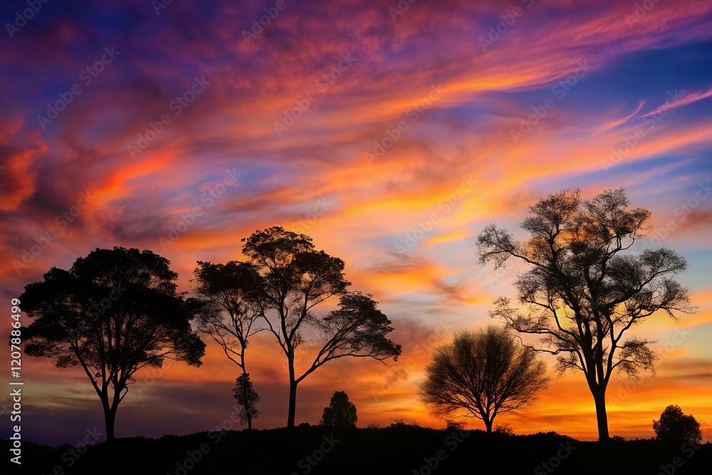 sunset in the desert Beautiful natural background at the summer time sunset in the desert Beautiful natural background at the summer time