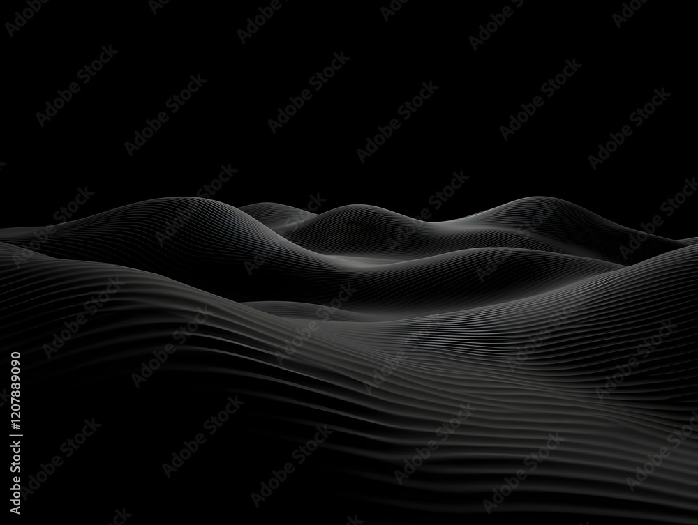 Fototapeta premium Dark Abstract 3D Background