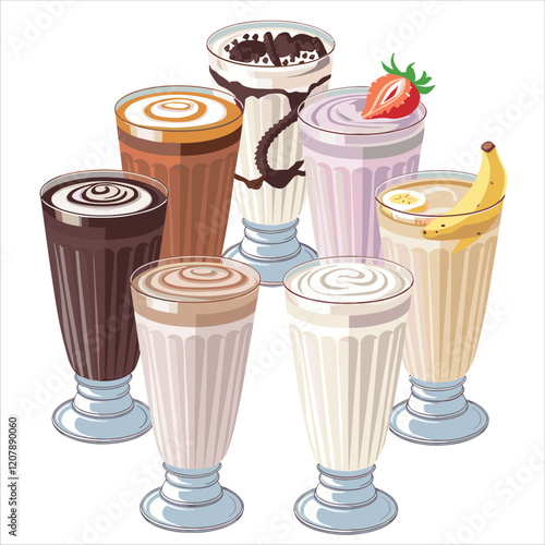 Milkshake lvector