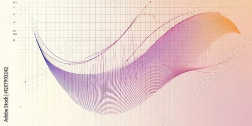 A graph of a derivative function with tangent lines.