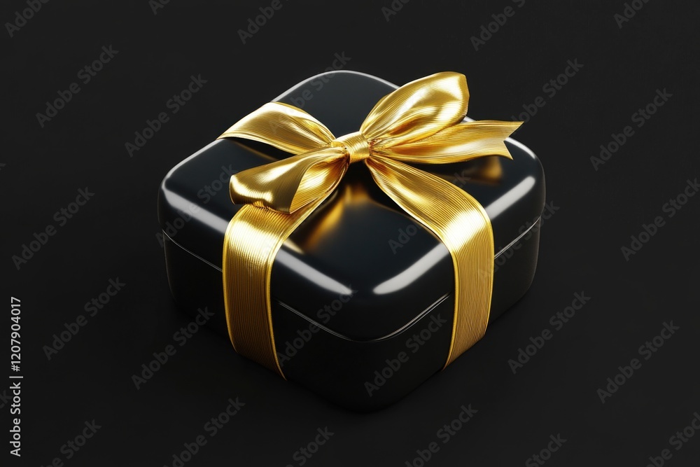 Fototapeta premium Gold Ribbon Present