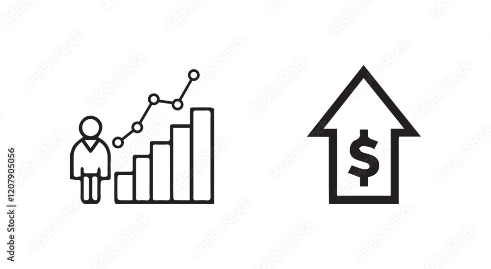 Development Business and finance flat icons. Ideal for finance, banking, design, development, business processes technology and financial services. Development Business and finance flat icons. Ideal for finance, banking, design, development, business processes technology and financial services.