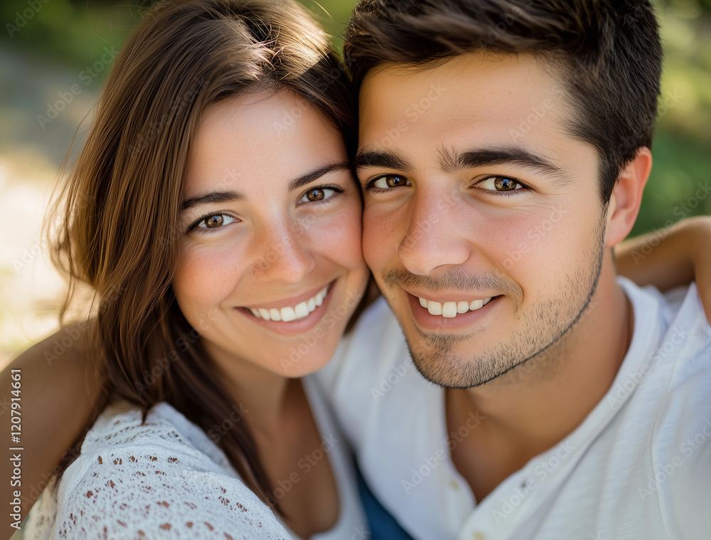 Young Couple Enjoying Selfie Time, Laughter and Love Captured in a Casual Moment. Young Couple Enjoying Selfie Time, Laughter and Love Captured in a Casual Moment.