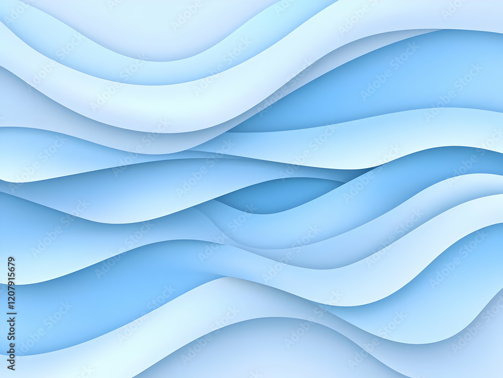 Obraz premium Abstract Blue Wave Background Illustration