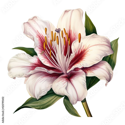 Lilie Flower Clipart Vector Illustration