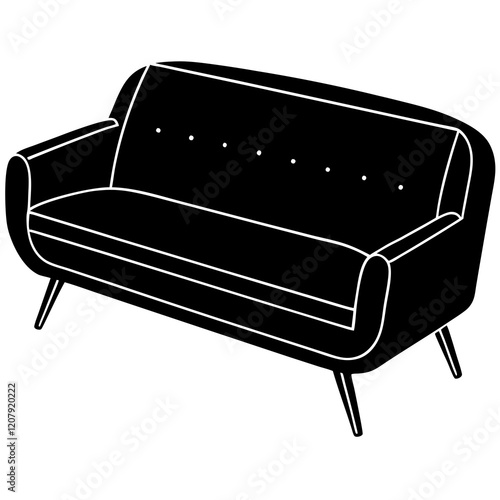 sofa isolated on white background