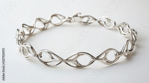 Elegant Silver Bracelet: A  Nature-Inspired Design photo