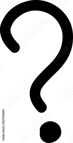 Hand drawn question mark