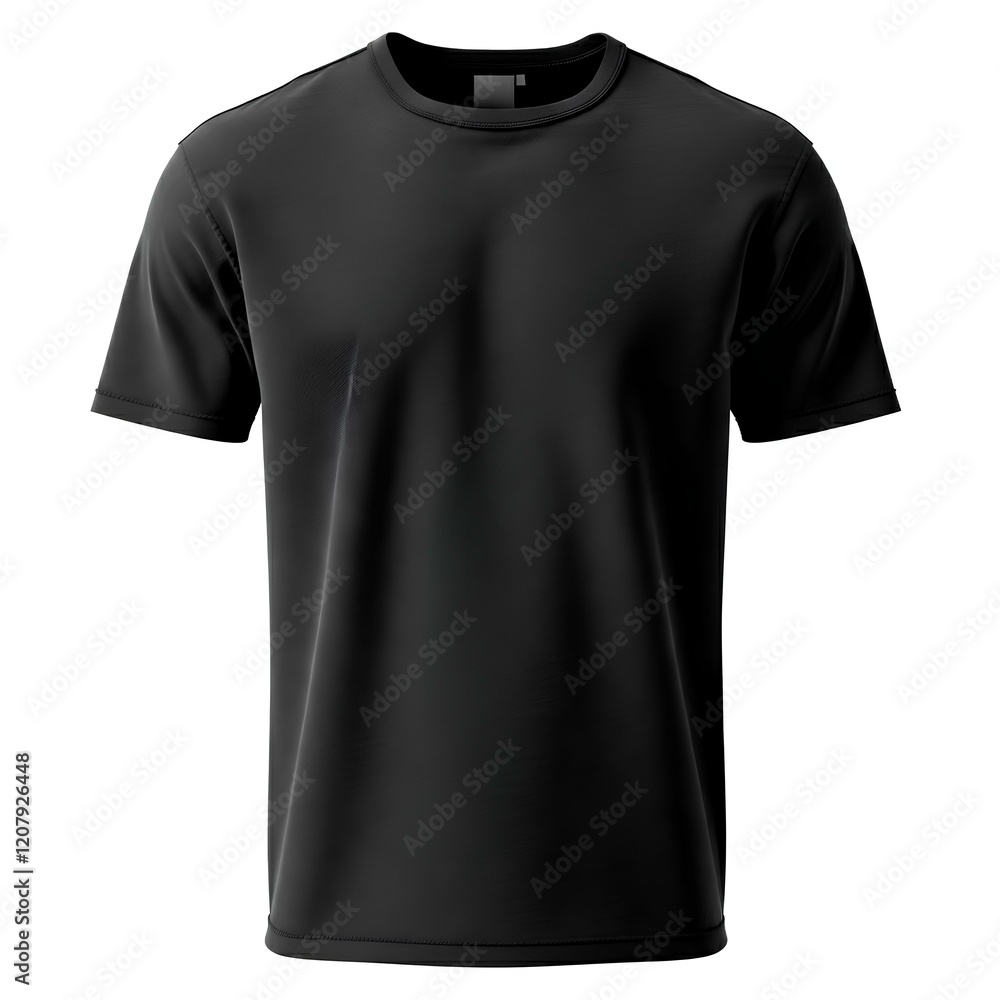 Plain Black T-Shirt for Branding and Design Mockups Plain Black T-Shirt for Branding and Design Mockups