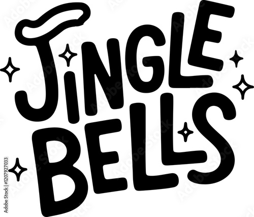 Jingle Bells Hand Lettering.