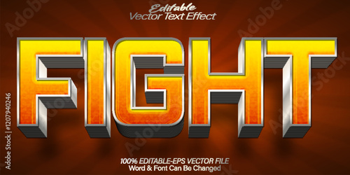 Fight Vector Text Effect Editable Alphabet Conflict Battle Boxing War