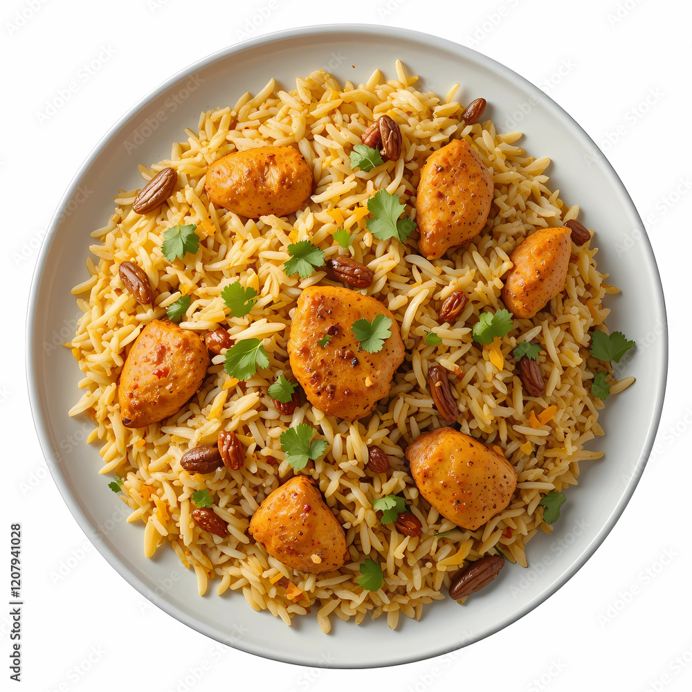 Golden Chicken and Orzo Rice with Fresh Herbs and Toasted Nuts Golden Chicken and Orzo Rice with Fresh Herbs and Toasted Nuts