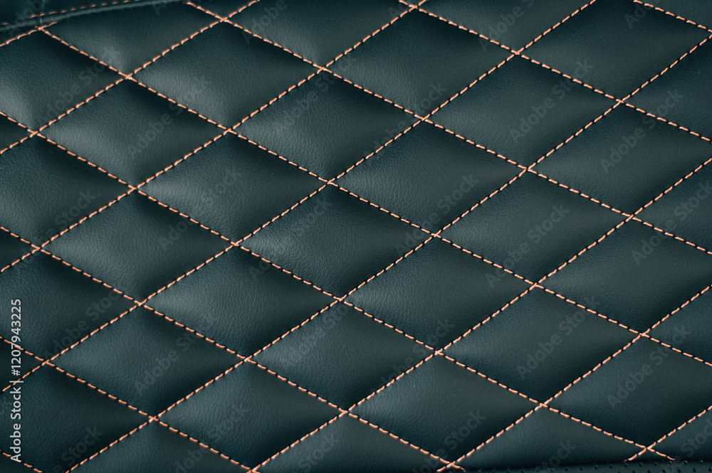 Fototapeta premium upholstery of a seat in an expensive car