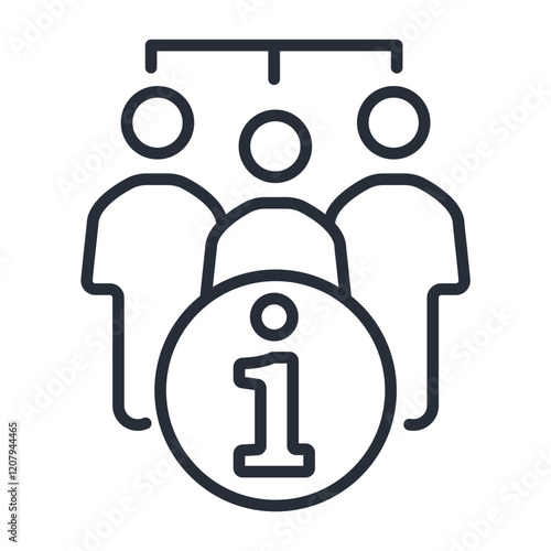 about us icon. vector.Editable stroke.linear style sign for use web design,logo.Symbol illustration.