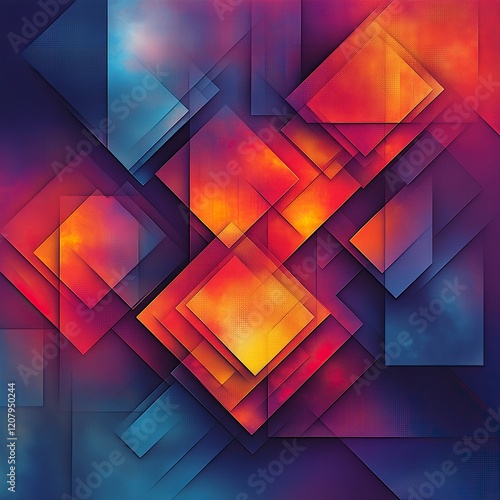 Showcase a bold abstract background with sharp angles and geometric shapes