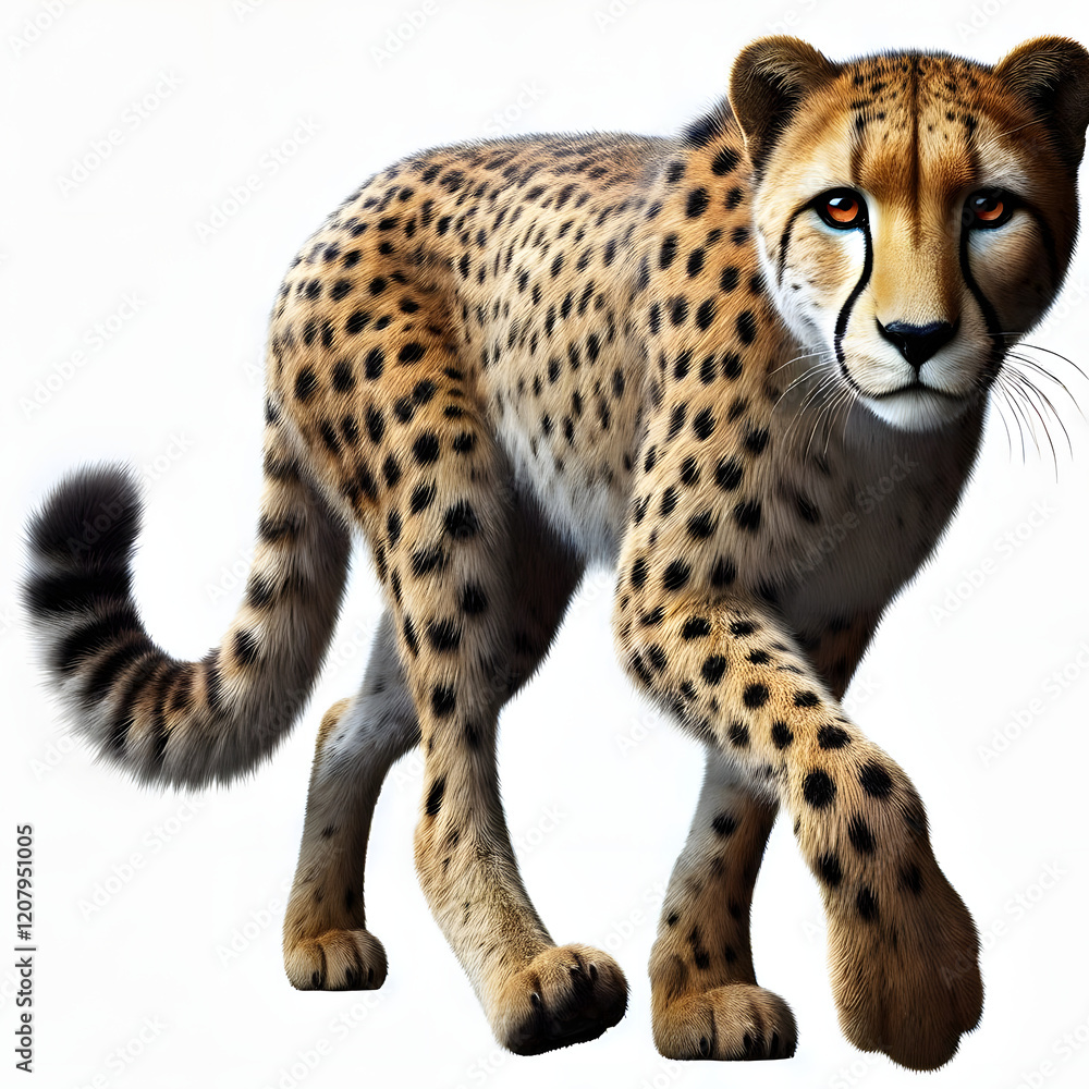 leopard in front of a white background leopard in front of a white background