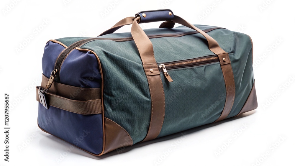 Naklejka premium Duffel bag on white isolated background 