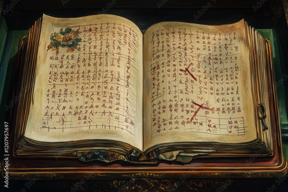 Fototapeta premium The Over Checked Notebook, Obsessive Compulsive Disorder OCD