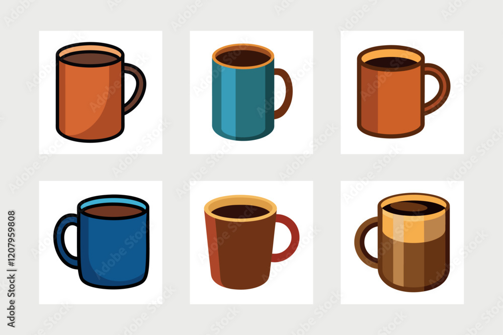 Obraz premiumCoffee cup logo icon vector illustration. 
