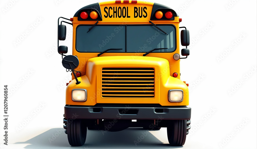 Aged Yellow School Bus with Exterior Wear and Tear Aged Yellow School Bus with Exterior Wear and Tear