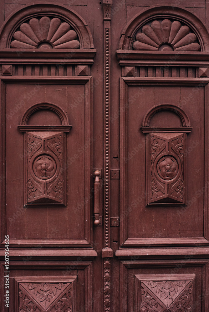 antique wooden carved burgundy doors antique wooden carved burgundy doors