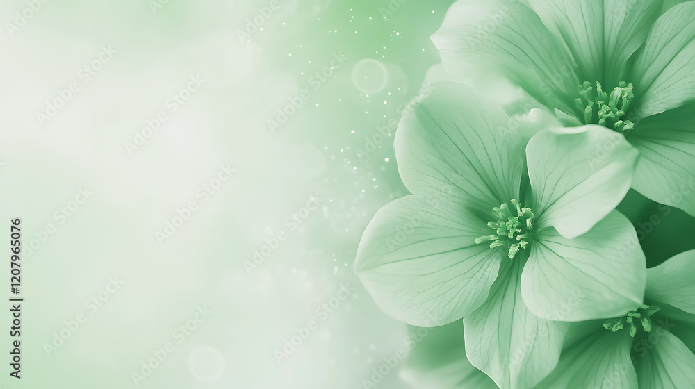 Green Flower background, abstract floral plant texture, beautiful spring illustration Green Flower background, abstract floral plant texture, beautiful spring illustration