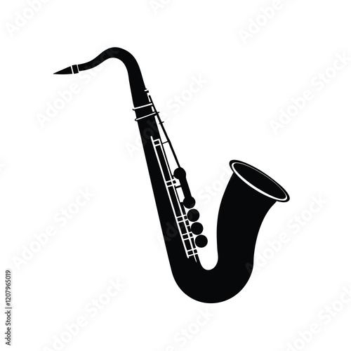 saxophone isolated on white background