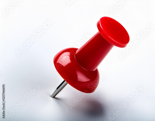 Naklejka red push pin for office use in high resolution