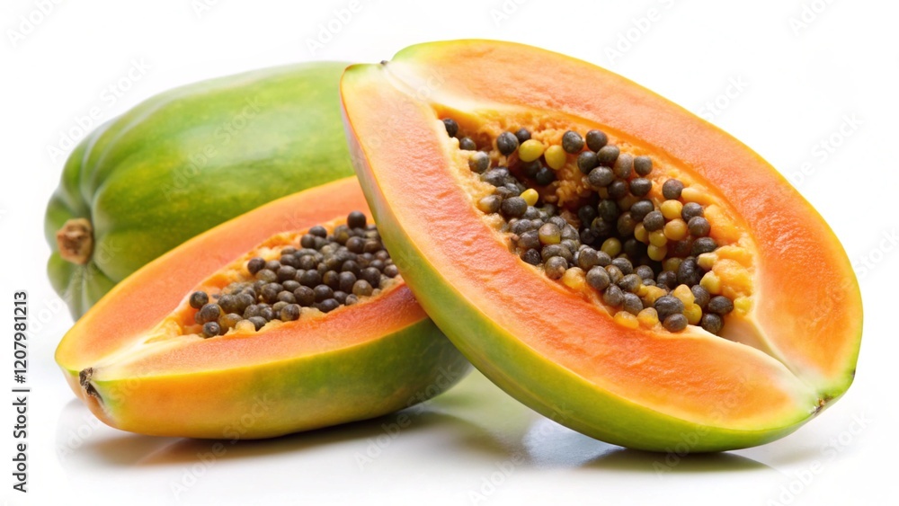 papaya isolated on white background
papaya isolated on white background
