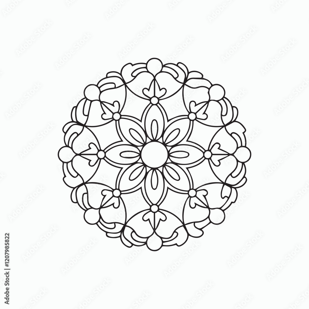abstract mandala floral design abstract mandala floral design